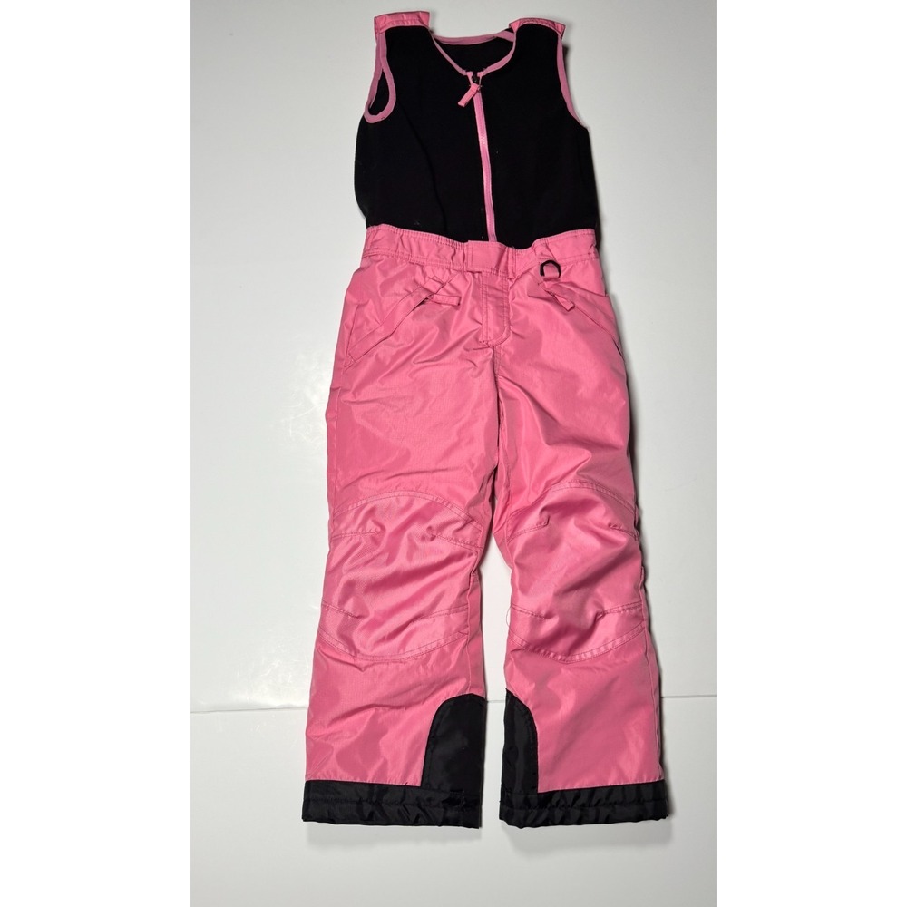 TSLA Insulated Snowboard Overalls Girls Pink Black Waterproof Ripstop Winter